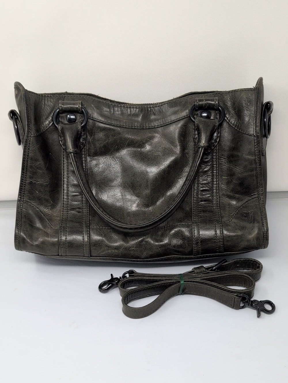 FRYE Melissa Olive Leather Satchel